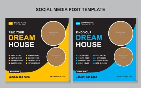 Online Property Webinar Template Stock Illustration