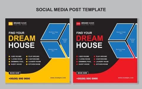 Online Property Webinar Template Stock Illustration