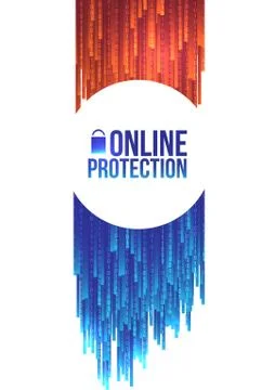 Online Protection Filtering Concept - Vector Illustration Stock Illustration