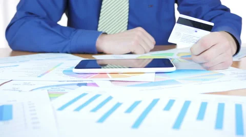 Online Purchase Using Credit Card Stock Footage 64052174