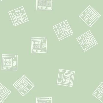 Online qr code color icon vector isolated illustration Stockillustratie