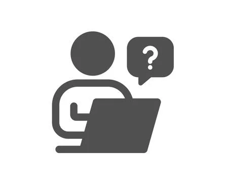 Online question icon. Ask help sign. Vector Stock-Illustration
