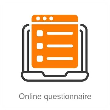 Online questionnaire Stock Illustration