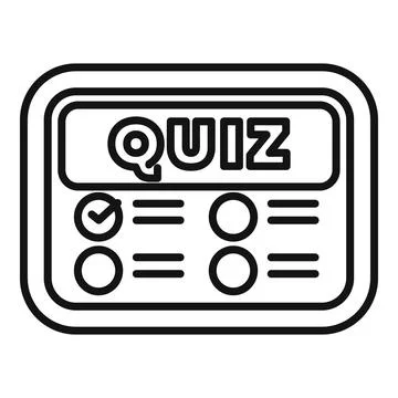 Online quiz app interface showing test results Stock Illustration