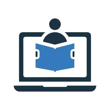 Online, reading, study icon. Simple editable vector graphics. Stockillustratie