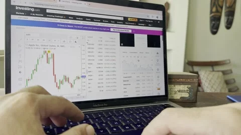 Online real-time trading platform, analytical data, stock exchange Video stock 304601239