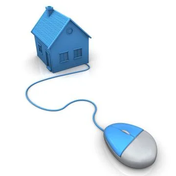Online realtor Stock Illustration