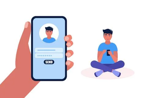 Online registration Stock Illustration