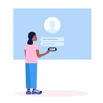 Online registration Stock Illustration