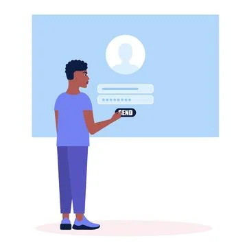 Online registration Stock Illustration