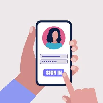 Online registration Stock Illustration