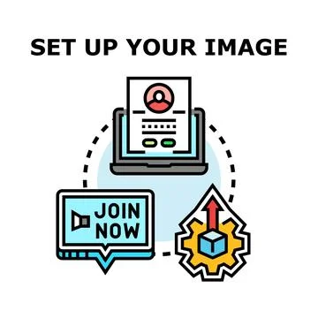 Online registration process onboarding digital service concept Stock Illustration