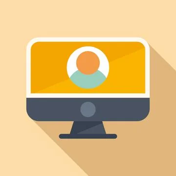 Online review icon flat vector. Customer feedback Stock Illustration