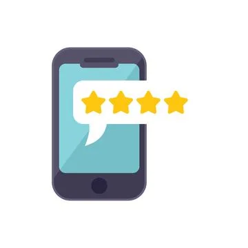 Online review icon flat vector. Trust promise Illustrazione stock