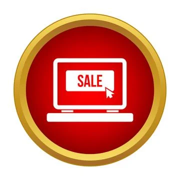 Online sale icon for e commerce website Stock Illustration