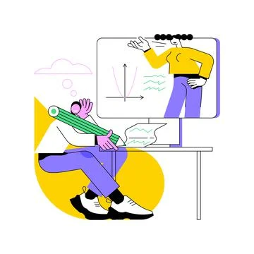 Online school platform abstract concept vector illustration. Stock Illustration