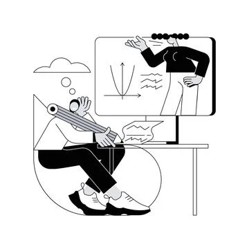 Online school platform abstract concept vector illustration. Stock Illustration