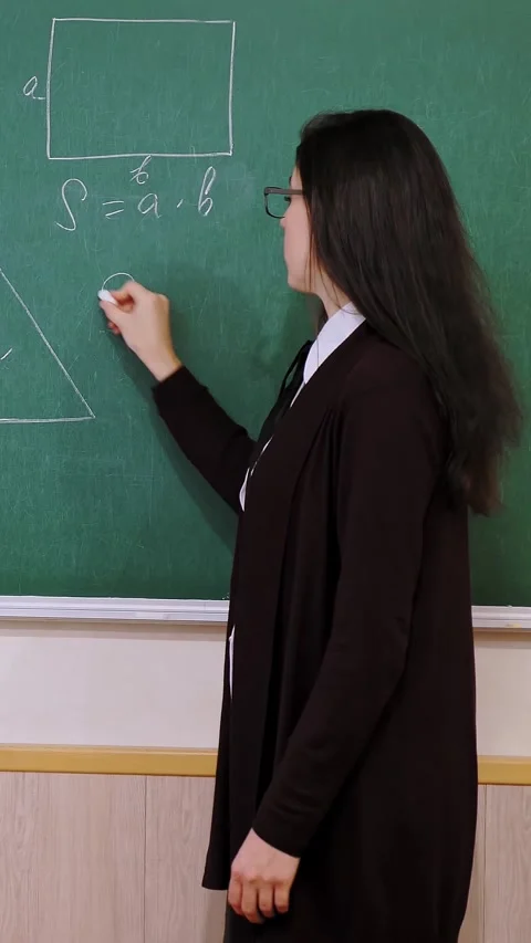 Online schooling, e-learning. Female teacher is holding online lesson, remotely, Stock Footage 317316498