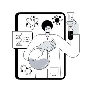 Online Science tutoring abstract concept vector illustration. Stock Illustration