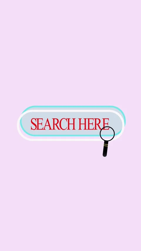 Online search engine UI animation with magnifier icon vertical video. Digit.. Stock Footage 321627710