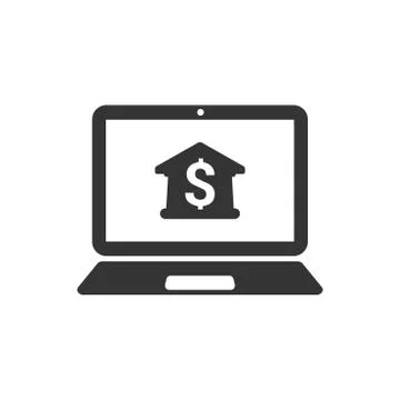 Online Secure Banking Icon Stock Illustration