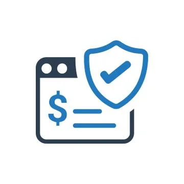 Online Secure Banking Icon Stock Illustration