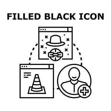 Online security and privacy concept with user icon イラスト素材