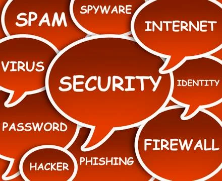 Online security cloud Stock Illustration