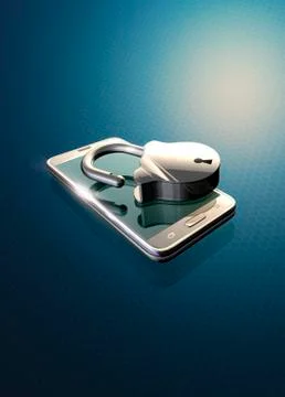 Online security, illustration Stock Illustration