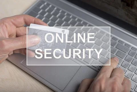 Online security of payments through internet. Cyber security concept 写真素材