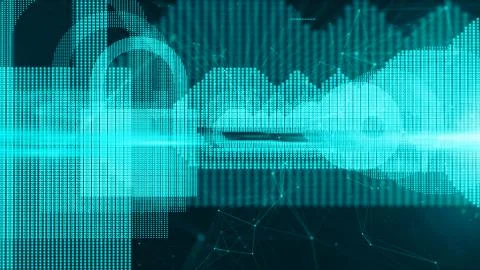 Online security from virus attack over encrypted digital data global networks 스톡 일러스트