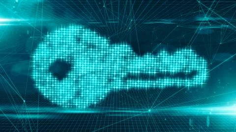 Online security from virus attack over encrypted digital data global networks 스톡 일러스트