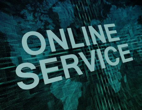 Online service Stock Illustration