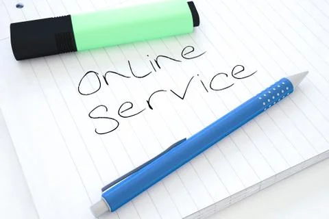 Online Service Stock Illustration