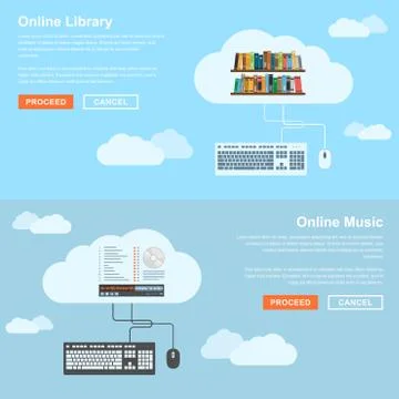 Online services Stock Illustration