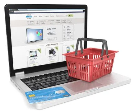Online Shop. Stock Illustration