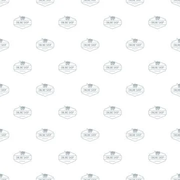Online shop pattern seamless Stock Illustration