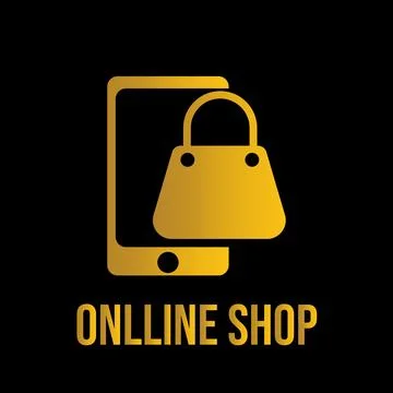Online shop template vector design Illustrazione stock