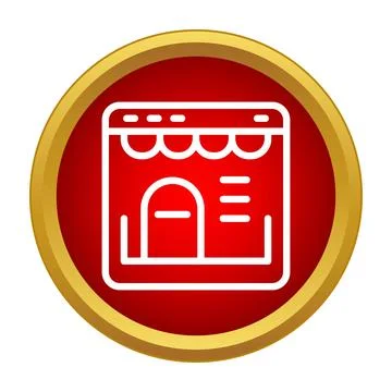 Online shop web browser creating digital marketplace Stock Illustration