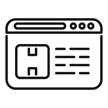 Online shop website interface showing ordered parcel tracking information 스톡 일러스트