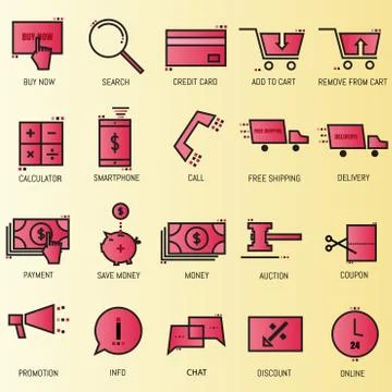 Online shoping icon Stock Illustration