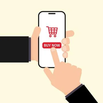 Online shopping and e-commerce mobile concept vector illustration Illustrazione stock