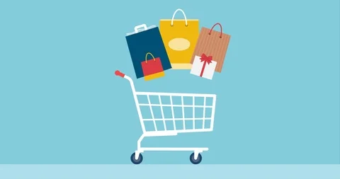 Online shopping and e-payment Stock Footage 118090404