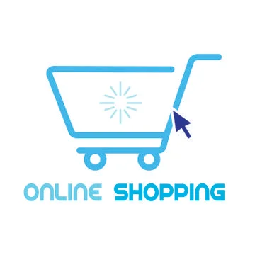 Online Shopping background Stock Illustration