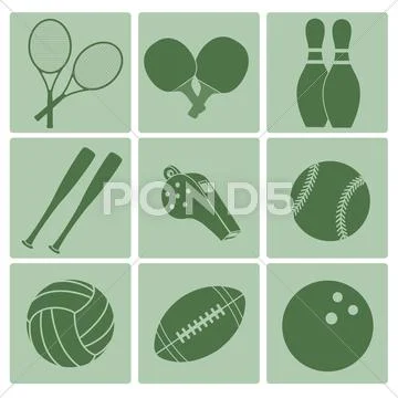 Online shopping buttons Stock Illustration