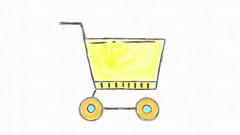 Online Shopping Cart E-Commerce Animation Stock Footage 341802232
