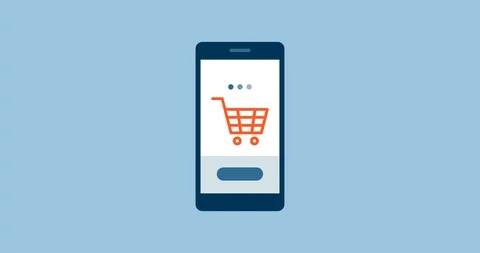 Online shopping checkout Stock Footage 118090754