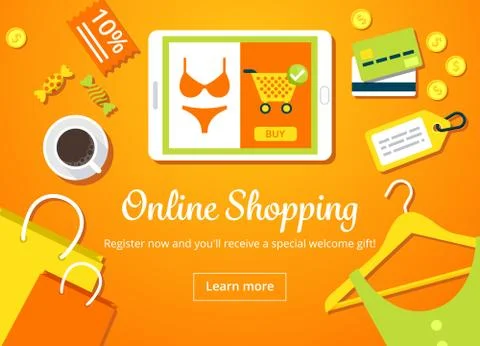 Online Shopping Concept Stock Illustration