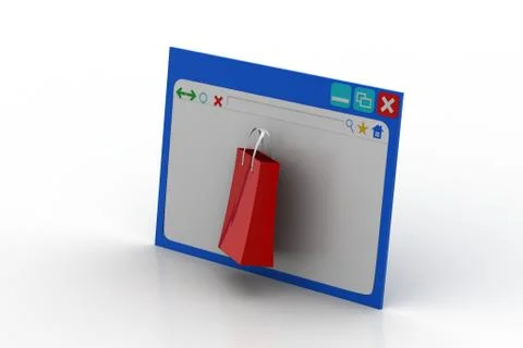 Online shopping concept Free Stock Illustration