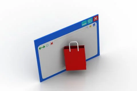 Online shopping concept Free Stock Illustration